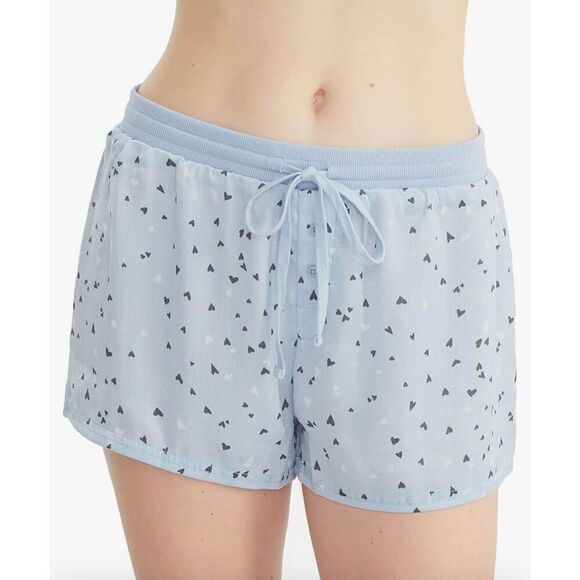 BARE NECESSITIES - NWT-L Sz M Rise & Shine Printed Satin Shorts/Floating Hearts - Picture 11 of 11